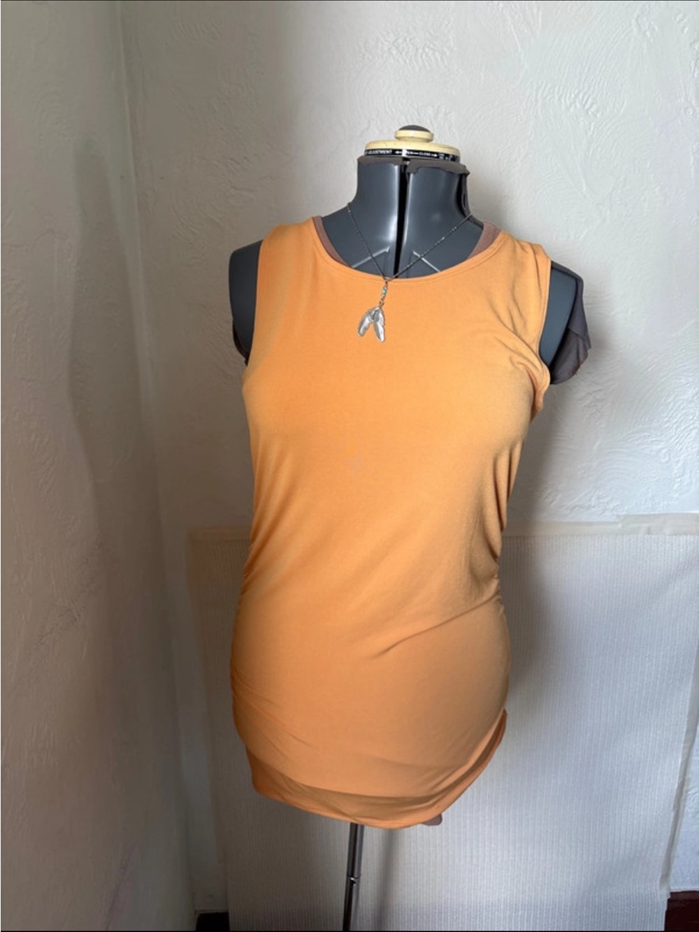 Zenana Outfitters Sleeveless Tank Top - Pumpkin Orange